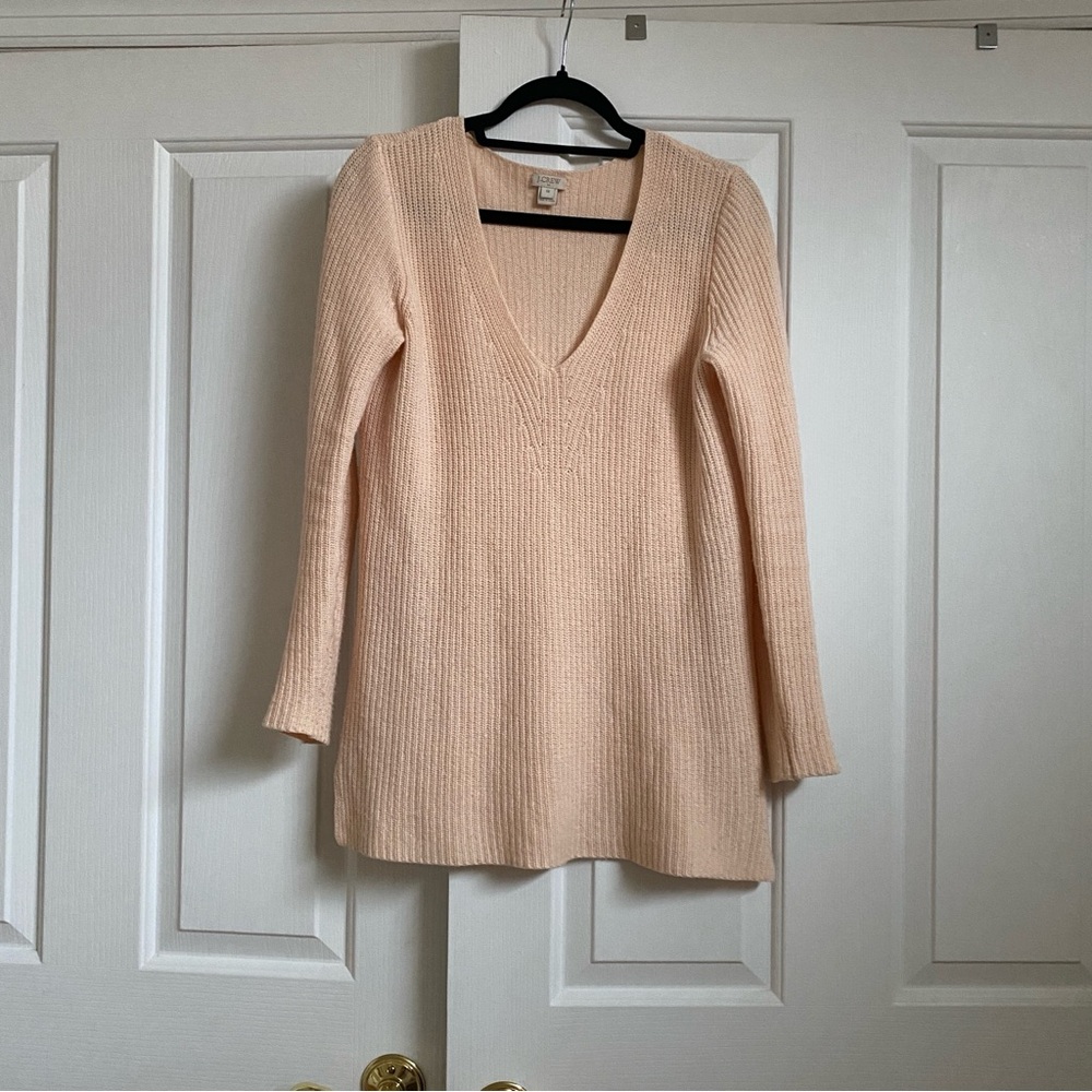J. Crew light pink wool sweater
